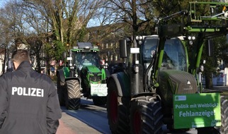 Polizeidirektion Osnabrück: POL-OS: Friedlicher Verlauf der Landwirte-Protestaktionen in der Polizeidirektion Osnabrück