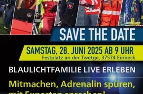 Polizeiinspektion Northeim: POL-NOM: Blaulicht-Action-Day 2025 in Einbeck - Hinweise zur Veranstaltung