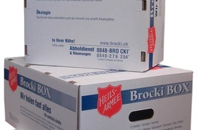 Heilsarmee / Armée du Salut: Heilsarmee: Hunderttausend Brocki BOXEN verkauft