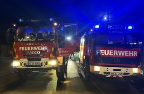 Feuerwehr Schermbeck: FW-Schermbeck: Großbrand in Hünxe