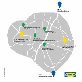 Ohne Auto zu IKEA: Zwei Planungsstudios eröffnen im Münchner Stadtgebiet