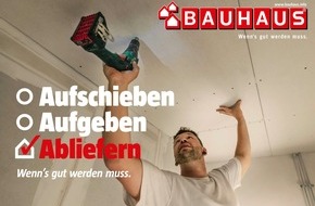 Bauhaus AG: BAUHAUS Herbstkampagne nimmt Profi-Handwerker in den Fokus