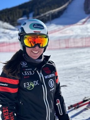 Pressemitteilung: Dr. Beckmann wird Power-Sponsor von Kira Weidle-Winkelmann im Ski-Weltcup