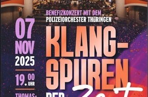 Landespolizeiinspektion Erfurt: LPI-EF: Benefizkonzert "Klangspuren der Zeit - Filmmusik aus 100 Jahren"