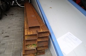 Polizeidirektion Göttingen: POL-GOE: (1139/2008) Bei Verkehrskontrolle in Hann. Münden - Vermutlich gestohlene Stahlträger und Gewindestangen entdeckt, Herkunft unbekannt