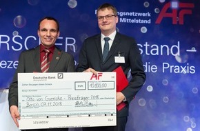 AiF e.V.: Bessere Behandlungsmöglichkeiten für Skoliosepatienten - Otto von Guericke-Preis 2018 der AiF geht nach Dresden