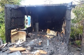 Polizei Minden-Lübbecke: POL-MI: Polizei kennt Ursache für Brand einer Gartenhütte noch nicht