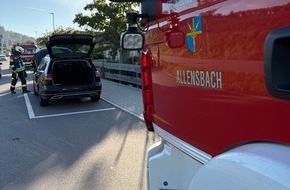 Feuerwehr Allensbach: FW Allensbach: B1 PKW innerorts
