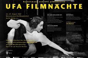 Bertelsmann SE & Co. KGaA: Faszination Stummfilm: UFA Filmnächte 2017 in Berlin erweisen sich erneut als Publikumsmagnet