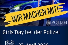 Polizeidirektion Neustadt/Weinstra&szlig;e: POL-PDNW: Girls Day 2026 - be a rookie - Die Polizeiinspektion Ha&szlig;loch macht mit!