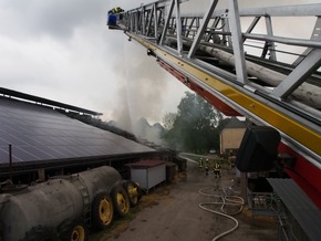 Feuerwehr Kalkar: Scheunenbrand