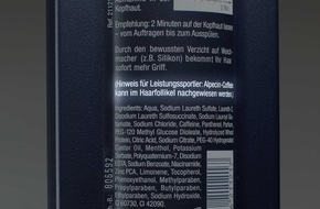 Dr. Wolff-Forschung: Erstmals Hersteller-Warnhinweis für die Schweiz: Haarshampoo unter Dopingverdacht?