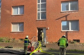 Feuerwehr Kleve: FW-KLE: Kellerbrand in Mehrfamilienhaus