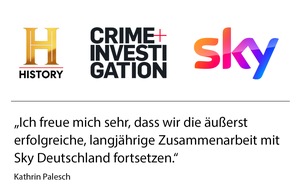 Crime + Investigation (CI): A+E Networks Germany und Sky Deutschland verlängern ihre erfolgreiche Partnerschaft