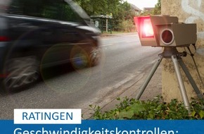Polizei Mettmann: POL-ME: Unangekündigte Geschwindigkeitskontrollen: 75 waren zu schnell unterwegs - Ratingen - 2407050