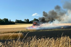 Polizeidirektion Wittlich: POL-PDWIL: Erneut f&uuml;hrt Fl&auml;chenbrand zu hohem Sachschaden