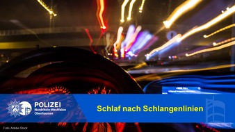 Polizeipräsidium Oberhausen: POL-OB: Schlaf nach Schlangenlinien