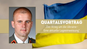 Zentrum für Militärgeschichte und Sozialwissenschaften der Bundeswehr: Vortrag im Livestream: Oberst Dr. Reisner "Der Krieg um die Ukraine - Eine aktuelle Lageeinweisung"