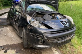Kreispolizeibehörde Oberbergischer Kreis: POL-GM: Nach Kollision überschlagen