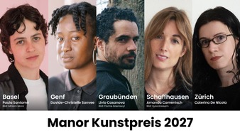 Manor AG: Manor Kunstpreis 2027: Die Preistr&auml;gerinnen und Preistr&auml;ger der 45. Ausgabe stehen fest