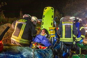FFW Schwalmtal: Aufwendige Unwetterlage bildet Grundlage für die Jahresabschlussübung der Feuerwehr Schwalmtal
