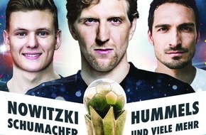 ING Deutschland: Abgesagt - Dirk Nowitzki, Mick Schumacher und Mats Hummels kommen mit "Champions for Charity" nach Frankfurt