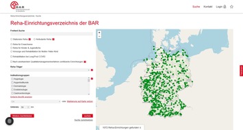 Bundesarbeitsgemeinschaft für Rehabilitation: Suche leicht gemacht: Neues Reha-Einrichtungsverzeichnis der BAR