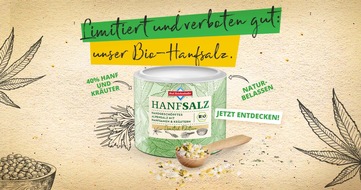 Südwestdeutsche Salzwerke AG: Pressemitteilung: Legal, lecker, limitiert –  das neue Bio-Hanfsalz von Bad Reichenhaller