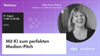 dpa-Akademie: Medien-Pitch mit KI Webinar | dpa Akademie