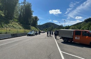 Polizeidirektion Landau: POL-PDLD: B10/Rinnthal - Gro&szlig;kontrolle im Bereich der B10