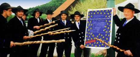 Berufsweltmeisterschaft St. Gallen: Wanderburschen-Losungswort 2003: "Auf nach St.Gallen zur Berufsweltmeisterschaft!"