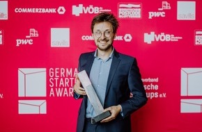Sympatient: Sympatient-Gründer Julian Angern erhält German Startup Award