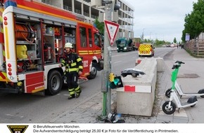 Feuerwehr München: FW-M: Schwerverletzter durch Verkehrsunfall (Pasing)
