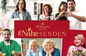 Rotkäppchen-Mumm: Rotkäppchen präsentiert #NäheSENDEN / Dieses Osterfest wird trotzdem persönlich: Videogrüße über das Fernsehen