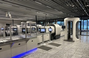 Fraport AG: Sicher, schnell und komfortabel: Weitere Sicherheitskontrollen am Flughafen Frankfurt mit  CT-Scannern und neuem Spurkonzept ausgestattet