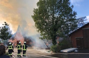Polizei Coesfeld: POL-COE: Nottuln, Buxtrup/ Brand eines Bauernhofes