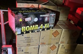 Hauptzollamt Dresden: HZA-DD: Zoll Dresden stellt explosive Ladung sicher / 340 Kilogramm Pyrotechnik auf dem Weg durch Deutschland