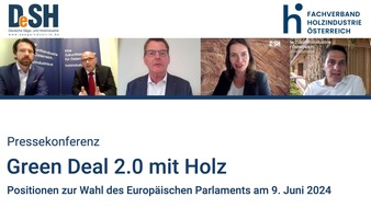 Deutsche Säge- und Holzindustrie Bundesverband e. V. (DeSH): Green Deal 2.0 mit Holz