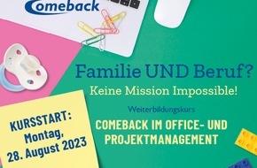 KWB Koordinierungsstelle Weiterbildung und Beschäftigung e.V.: Zurück in den Job nach der Familienzeit: Comeback-Staffel startet am 28. August