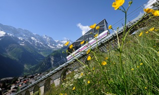 Schilthornbahn AG: Ab auf den Ausflugsberg Allmendhubel / Saisoneröffnung auf 1907 Metern über Meer