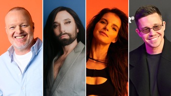 NDR / Das Erste: Die Entscheidungsshow: "Chefsache ESC 2025 - Wer singt für Deutschland?" mit Stefan Raab, Conchita Wurst, Yvonne Catterfeld und Nico Santos - das Publikum bestimmt