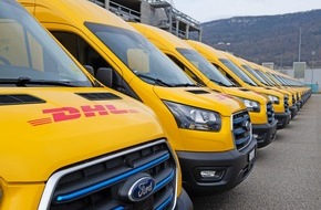 Ford Motor Company Switzerland SA: Ford électrise la flotte de DHL avec de nouvelles versions de l'E-Transit