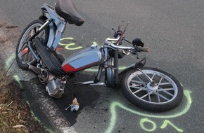 Polizei Minden-Lübbecke: POL-MI: Zwei Zweiradfahrer bei Unfall in Bierde schwer verletzt