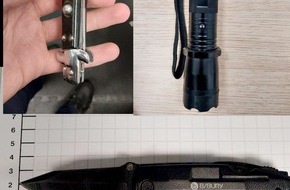 Bundespolizeidirektion Sankt Augustin: BPOL NRW: Bundespolizei stellt Waffen am Flughafen K&ouml;ln Bonn sicher