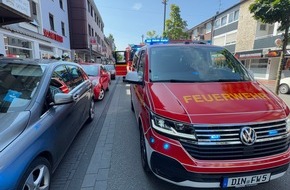 Feuerwehr Dinslaken: FW Dinslaken: Gemeldeter Zimmerbrand im Dachgeschoss