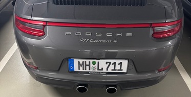 Polizei Essen: POL-E: Mülheim an der Ruhr: Porsche-Besitzer durch Diebstahl seines PKW geweckt - Fotofahndung