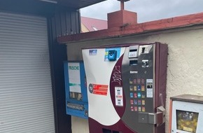 Landespolizeiinspektion Nordhausen: LPI-NDH: Zigarettenautomat hält Pyrotechnik stand