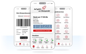 DRK-Blutspendedienst NSTOB: DRK-Blutspendedienste investieren in digitalen Spenderservice: Neuer digitaler Begleiter erleichtert den Weg zur Blutspende