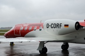 DRF Luftrettung: Ambulanzflugzeug der DRF Luftrettung: Neuer Learjet fliegt ersten Einsatz nach Spanien (FOTO)