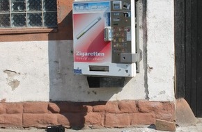 Polizeidirektion Landau: POL-PDLD: Zigarettenautomat aufgebrochen - Zeugen gesucht